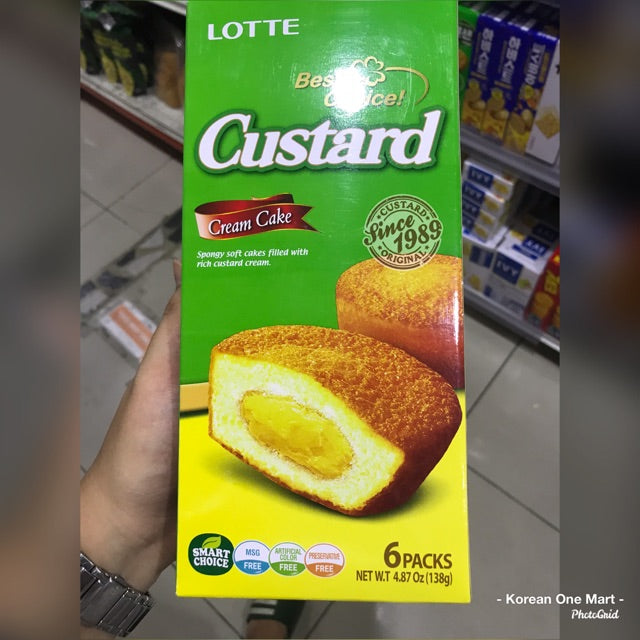 Lotte Custard cake 6 Packs