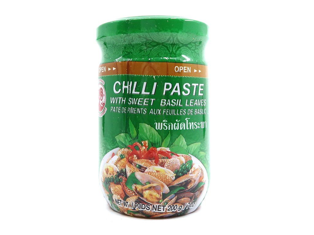 Cock Chilli Paste with Sweet Basil Leaves